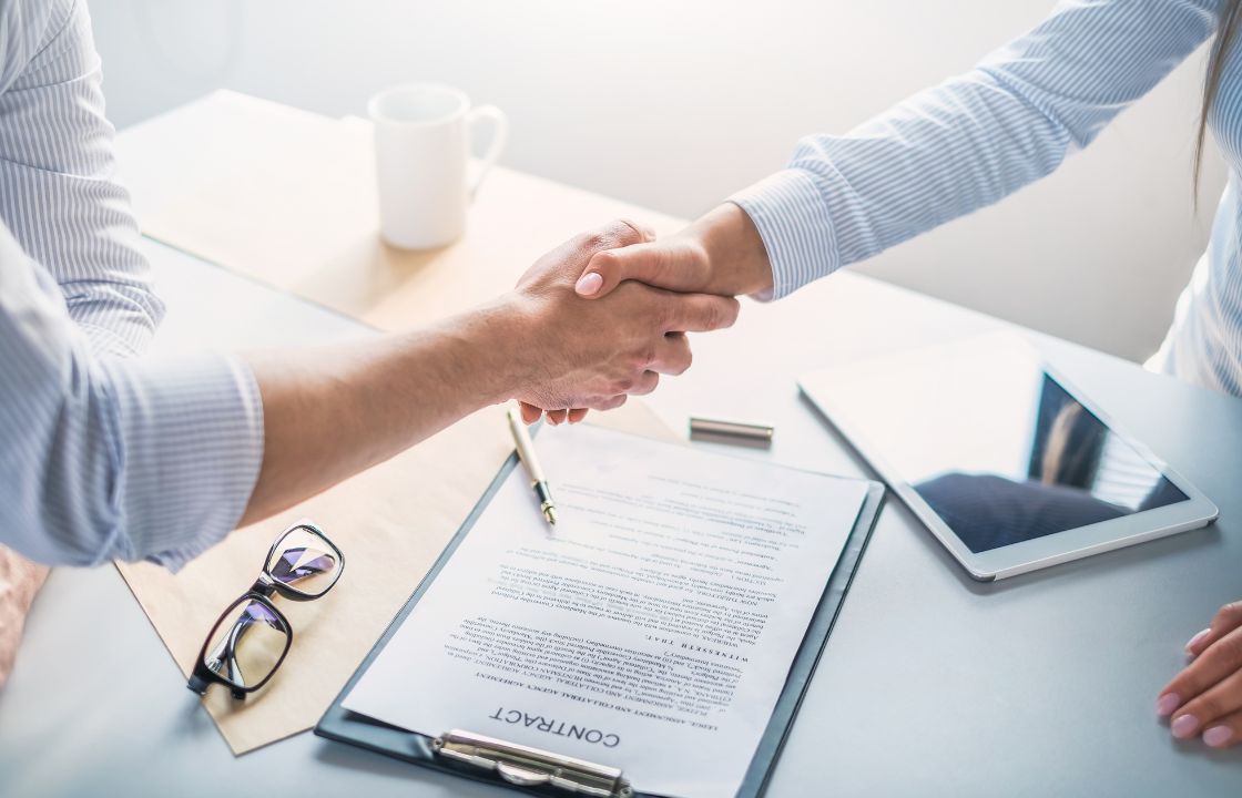 Signing a Retainer Agreement Contract