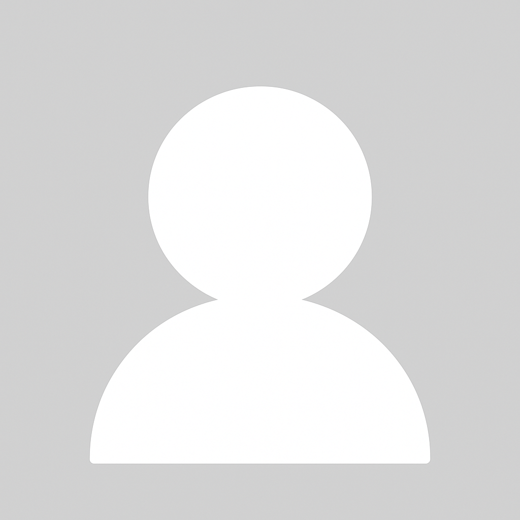 Gray background with a white generic user silhouette icon featuring a round head and shoulders.