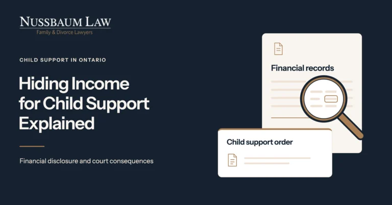 Dangers of hiding income in Canada for child support.