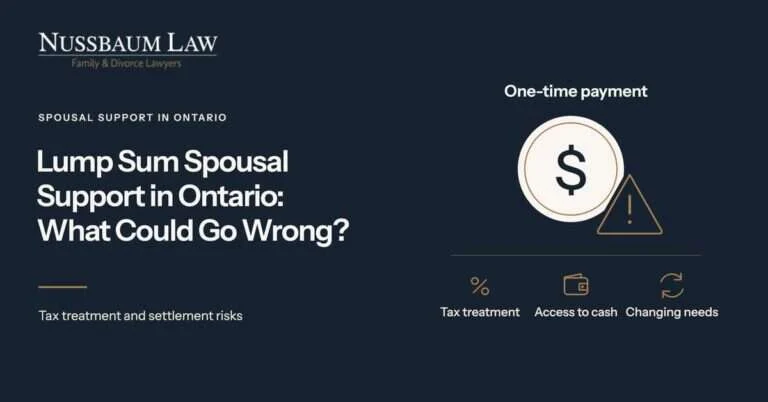 Should you choose lump sum payments for child support in Canada?