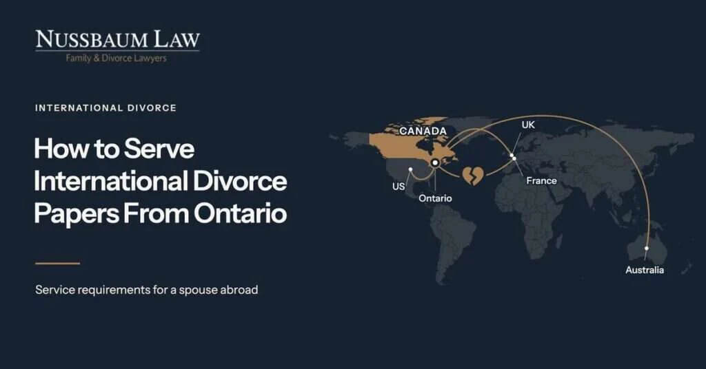 Serving Divorce Papers Internationally From Canada.
