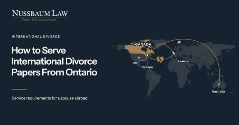 Serving Divorce Papers Internationally From Canada.